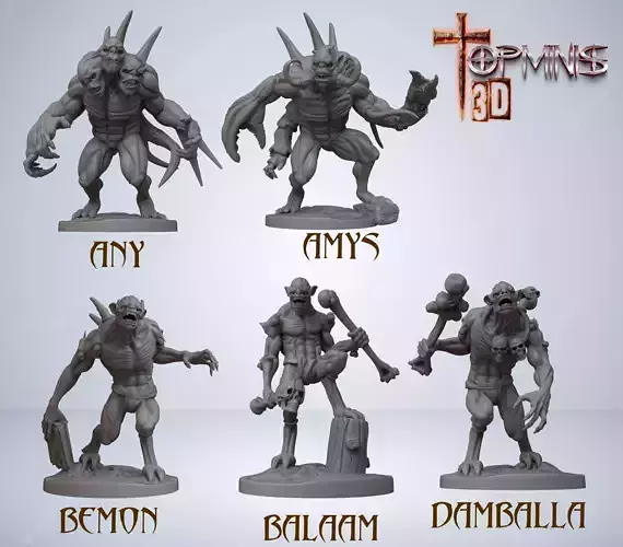 ROLE GAME CREATURES 3D print model