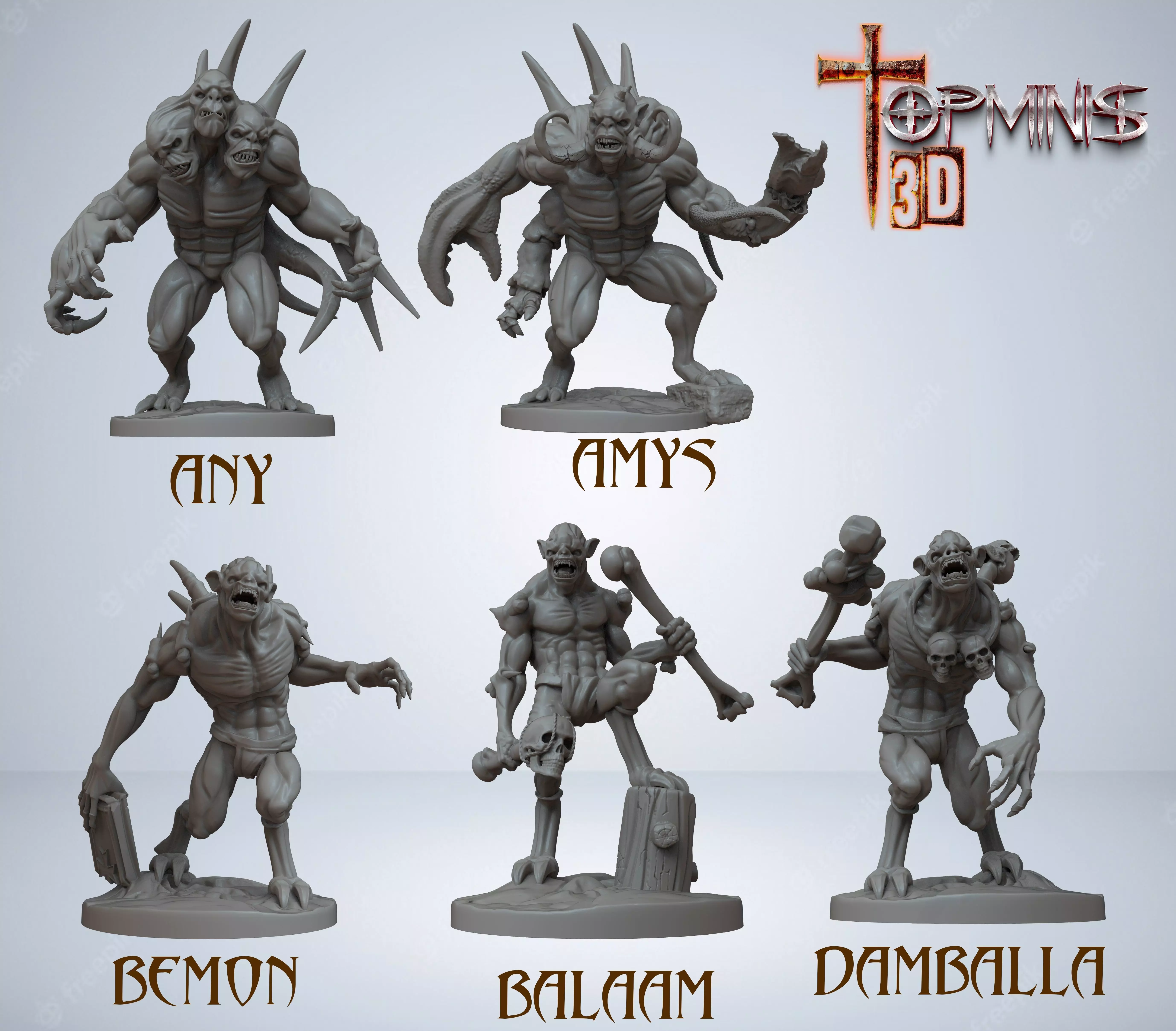 ROLE GAME CREATURES 3D print model