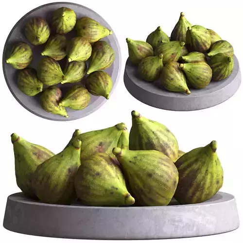Figs in fruit bowl