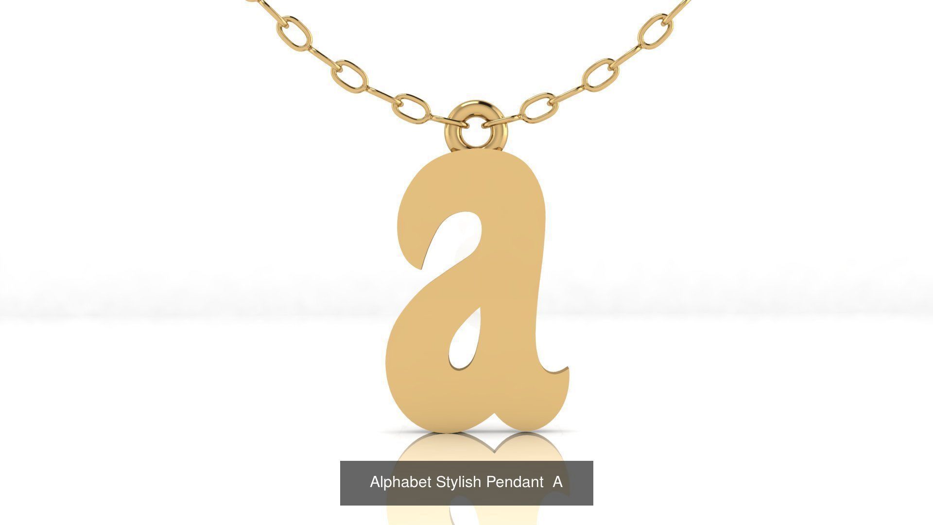 Alphabet Stylish Pendant Collection  _3