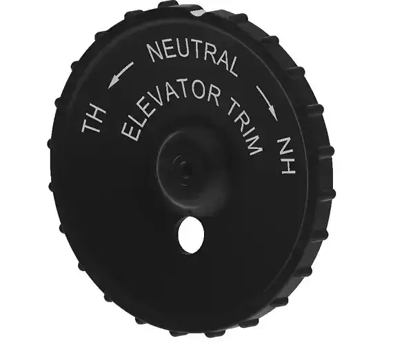 Elevator Trim Wheel - P-51D - 102-52504 3D print model