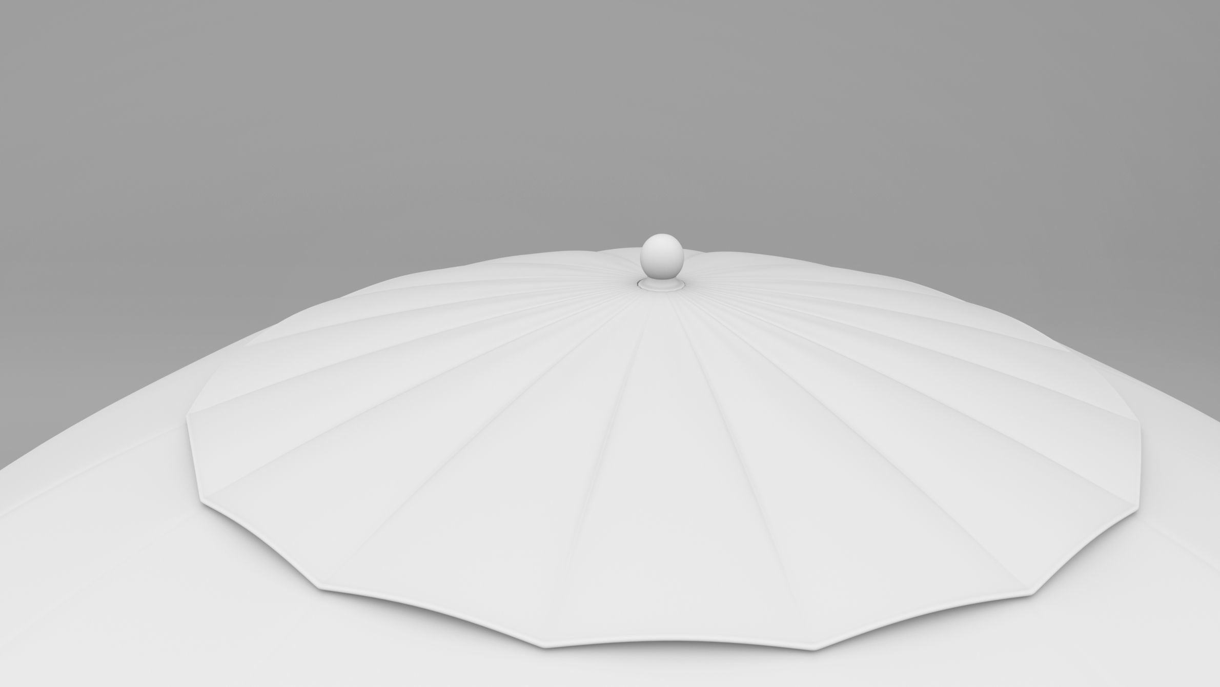 Beach Parasol Low-poly 3D model_12