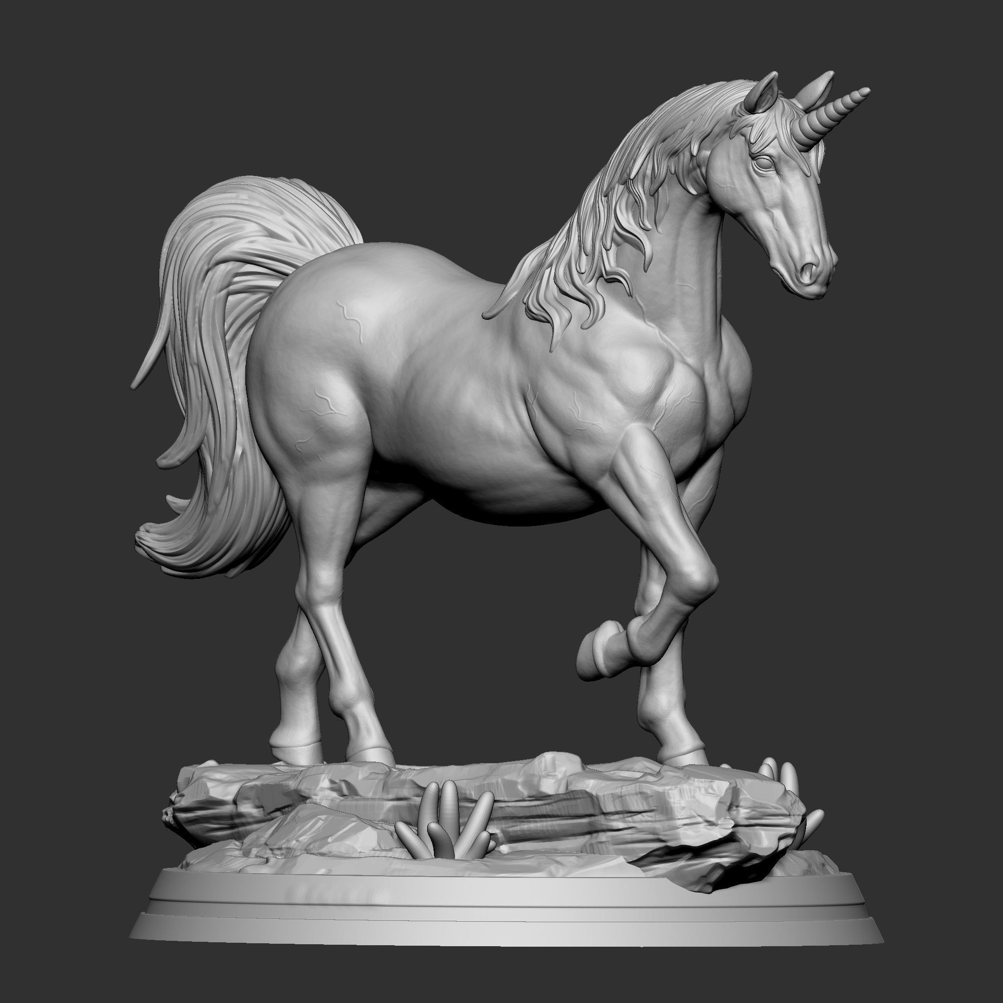 UNICORN 3D print model_4
