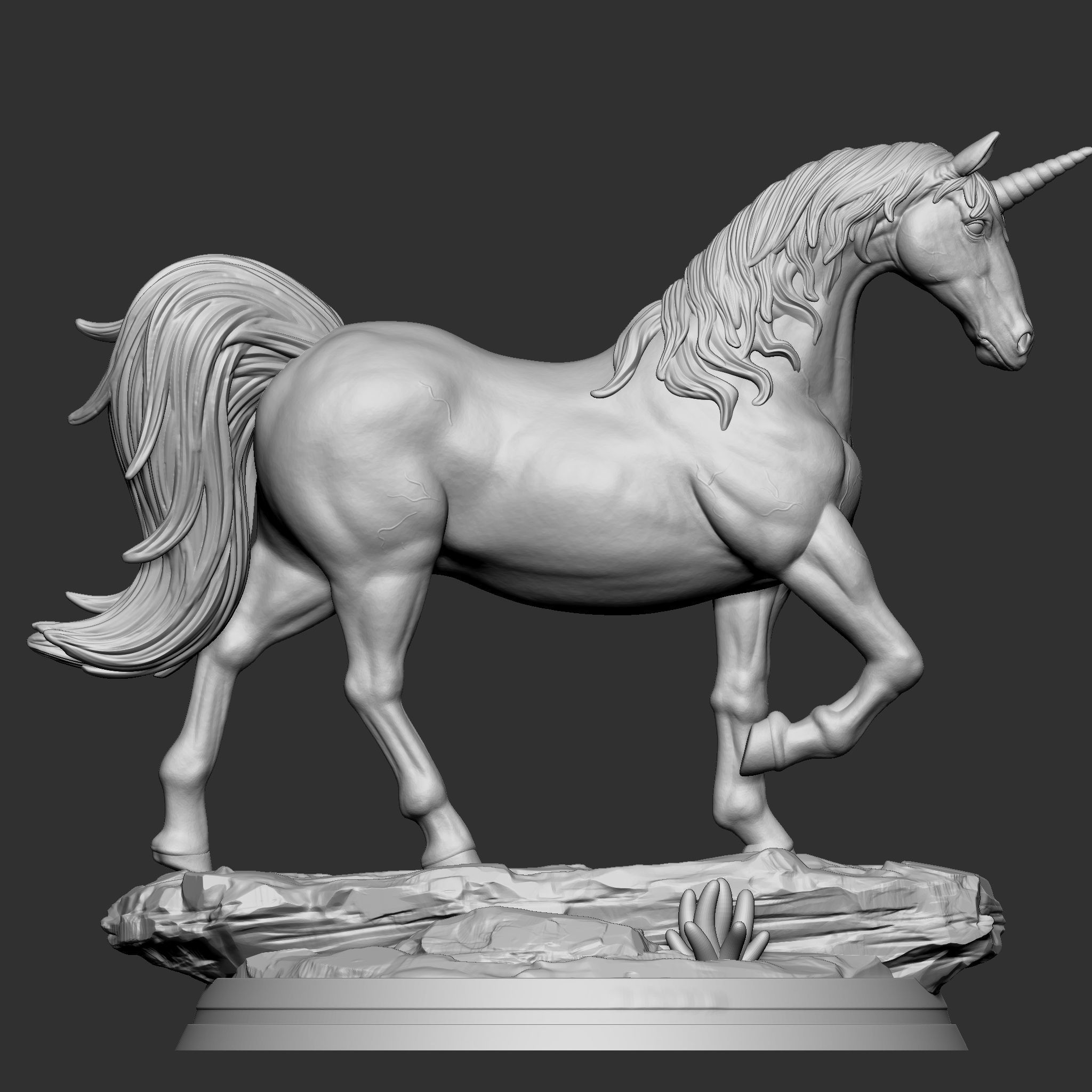 UNICORN 3D print model_10