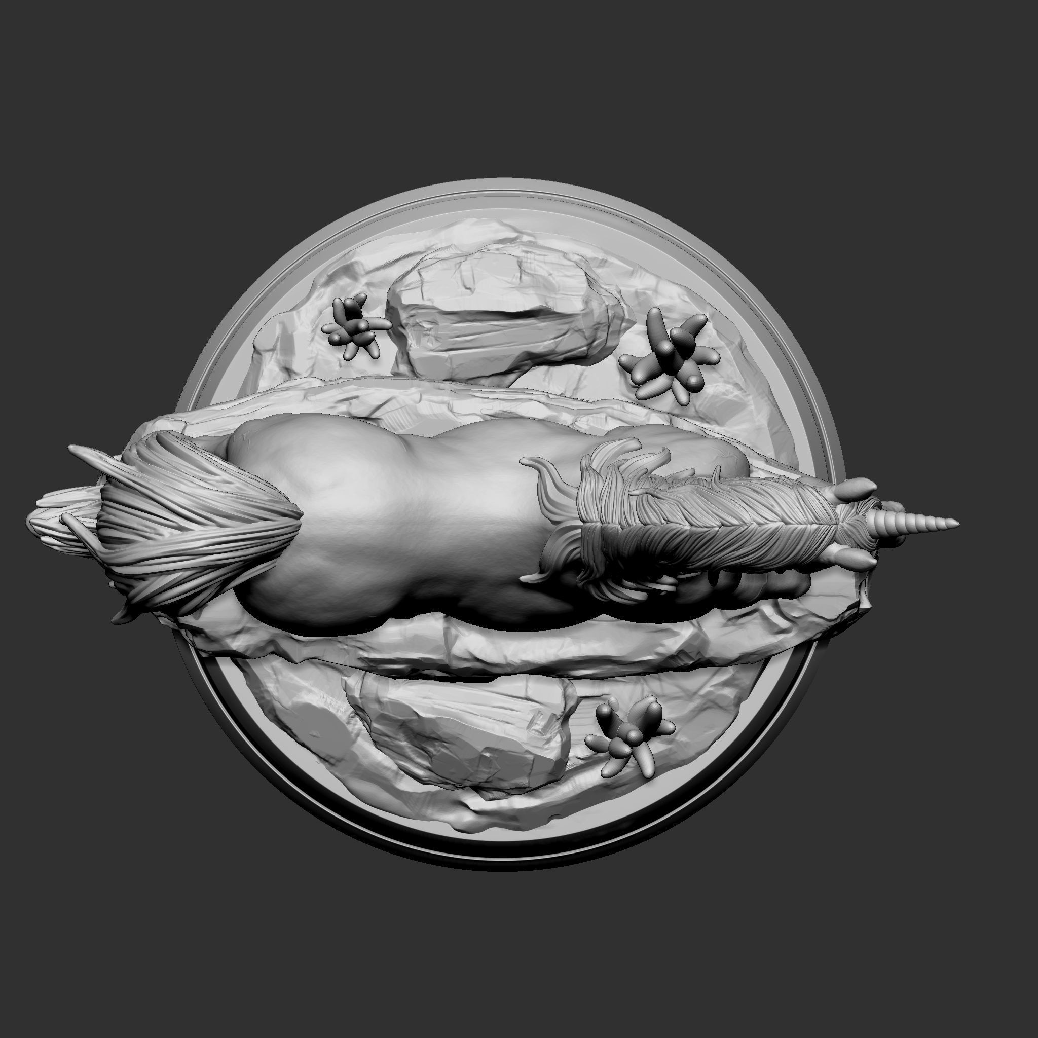 UNICORN 3D print model_2