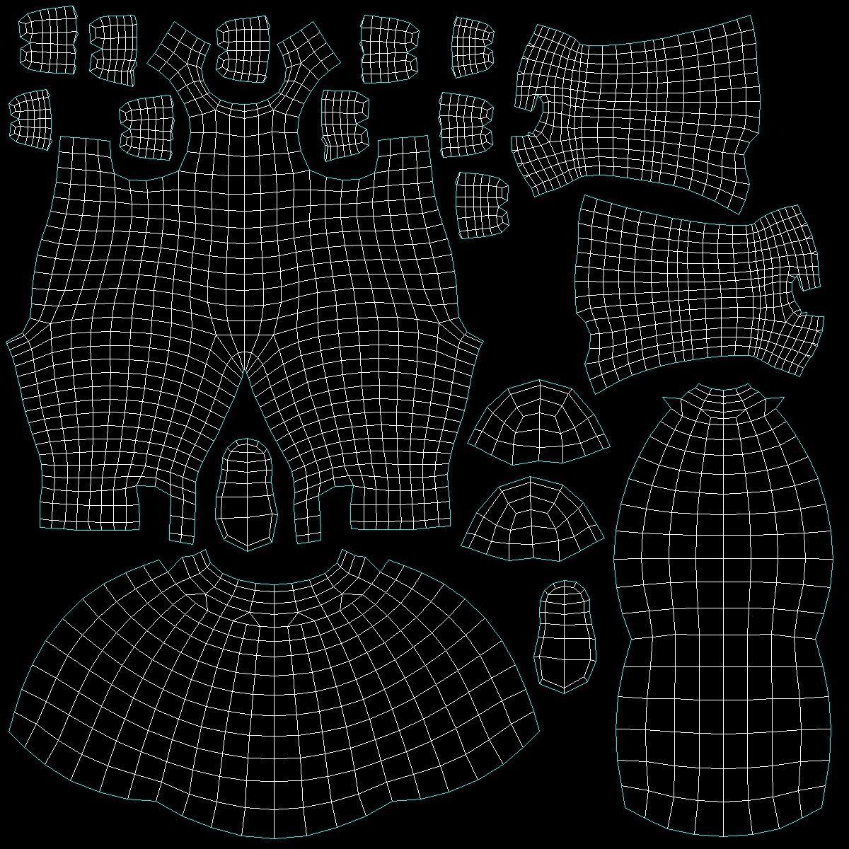 Cute Stylized Stickman in T-Pose Low-poly 3D model_9