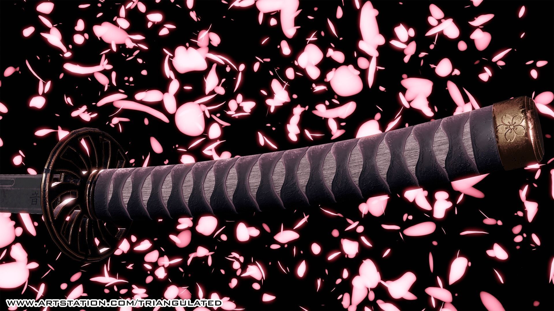 Katana Game Ready 3D Free low-poly 3D model_1