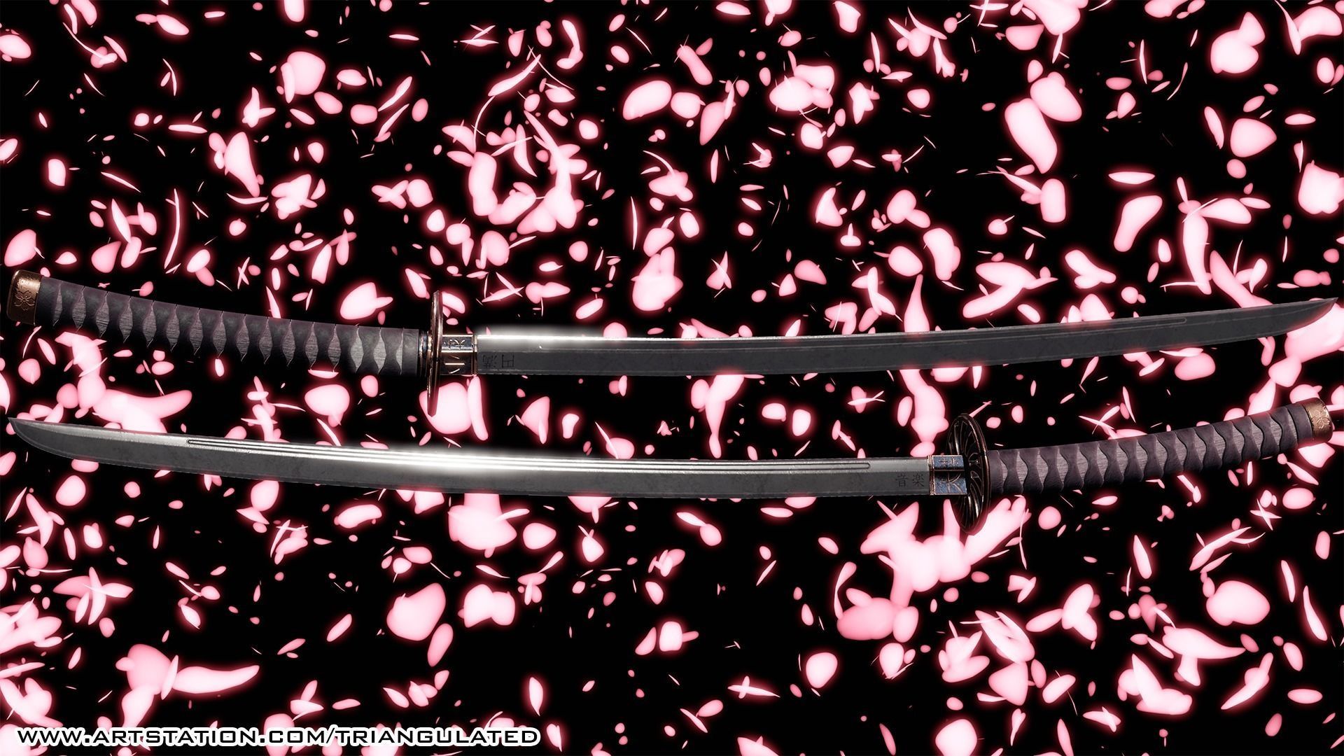 Katana Game Ready 3D Free low-poly 3D model_3