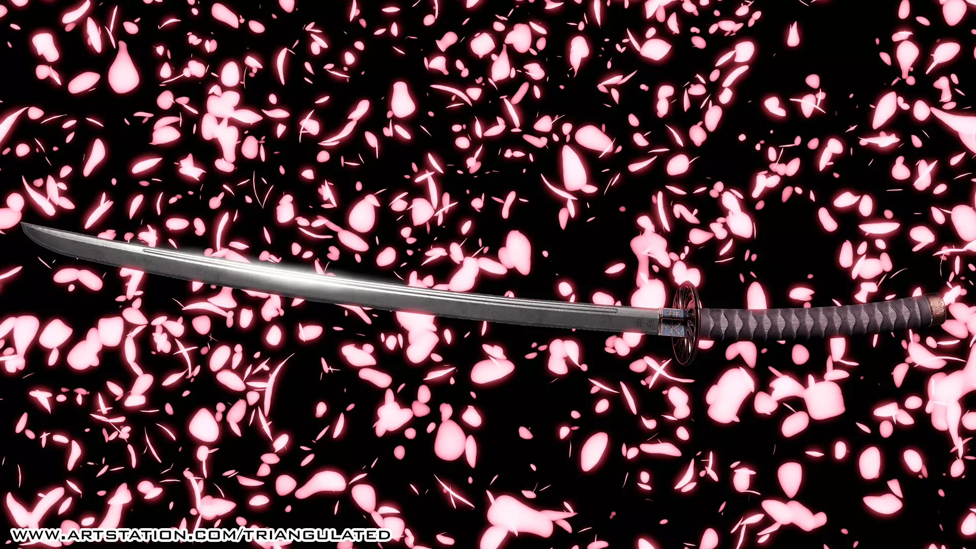 Katana Game Ready 3D Free low-poly 3D model_0