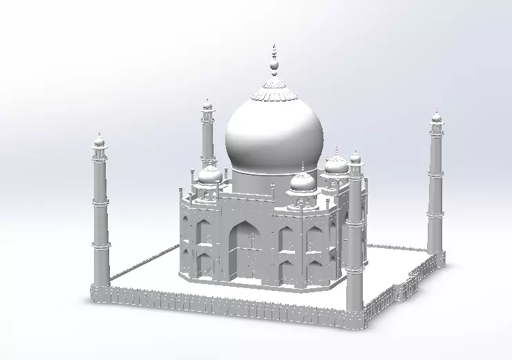 Taj Mahal 3D print model_0