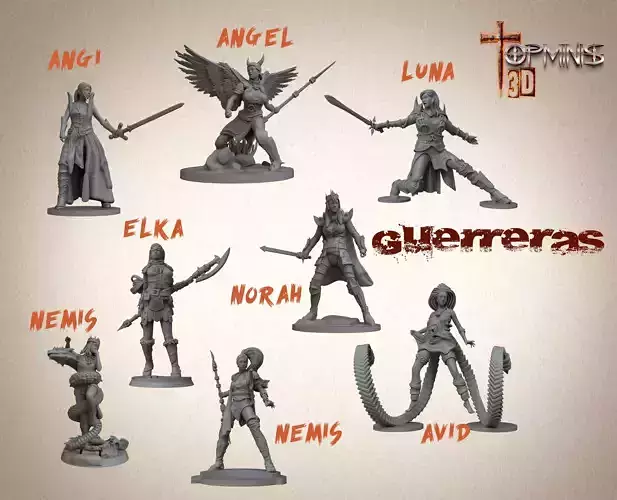 WARRIORS GUERRERAS A 3D print model