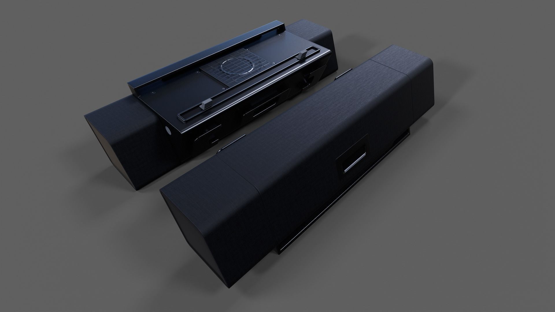 Sound Bar - Low Poly Low-poly 3D model_2