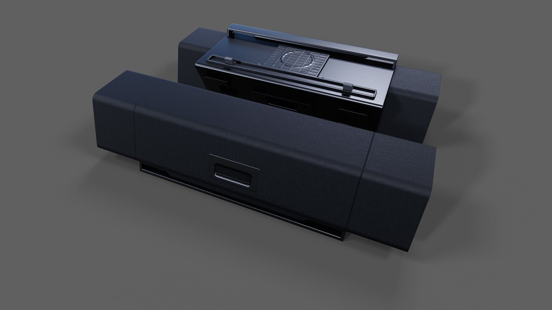 Sound Bar - Low Poly Low-poly 3D model_15