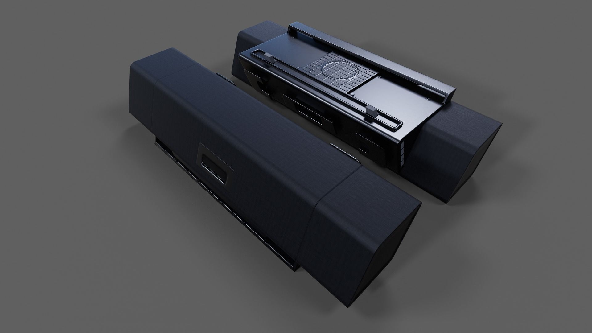 Sound Bar - Low Poly Low-poly 3D model_14