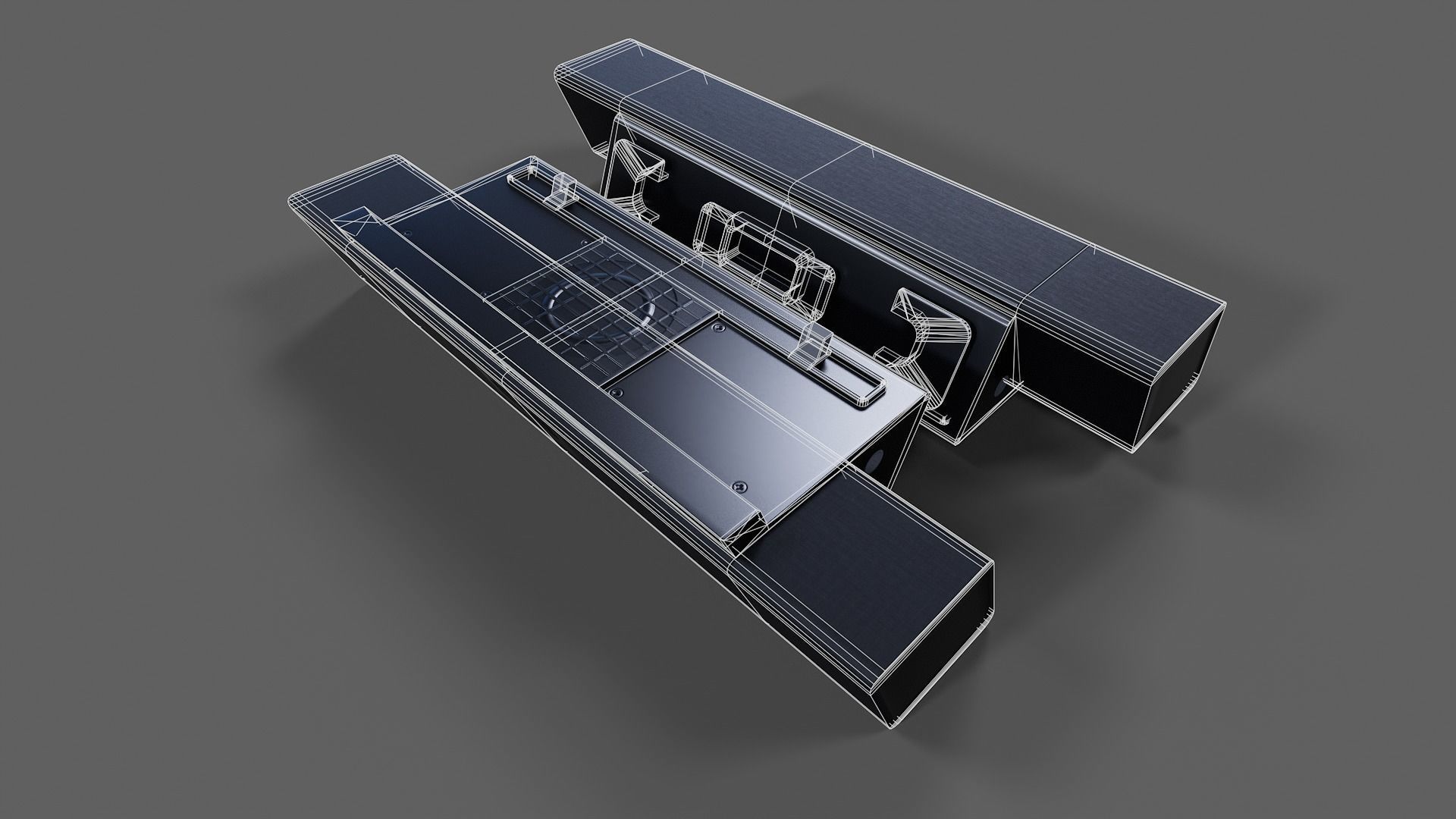 Sound Bar - Low Poly Low-poly 3D model_19