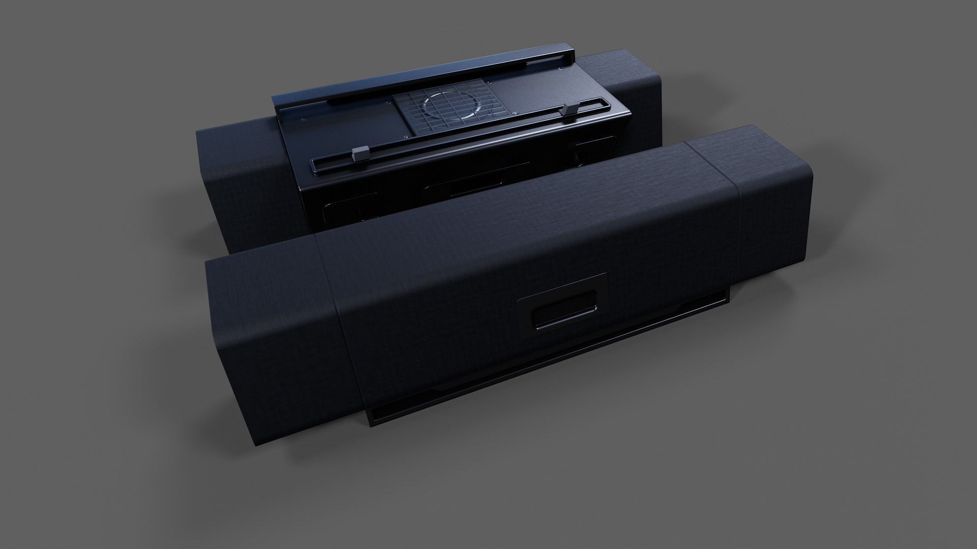 Sound Bar - Low Poly Low-poly 3D model_1