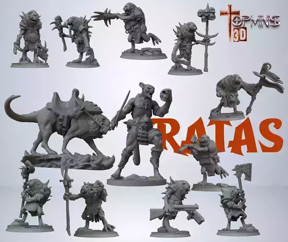 RAT MAN 3D print model