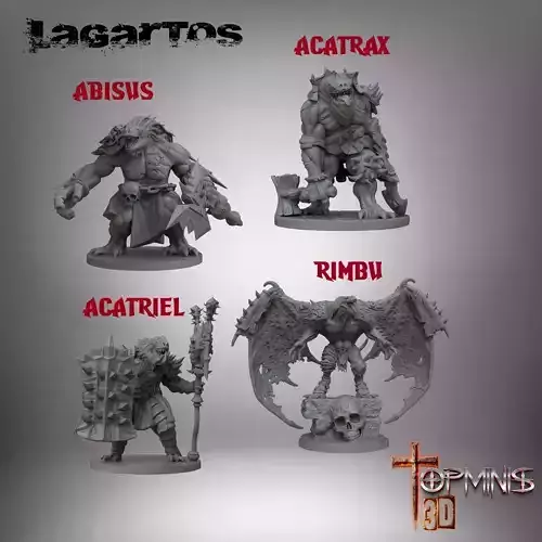 LIZARD MEN 3D print model