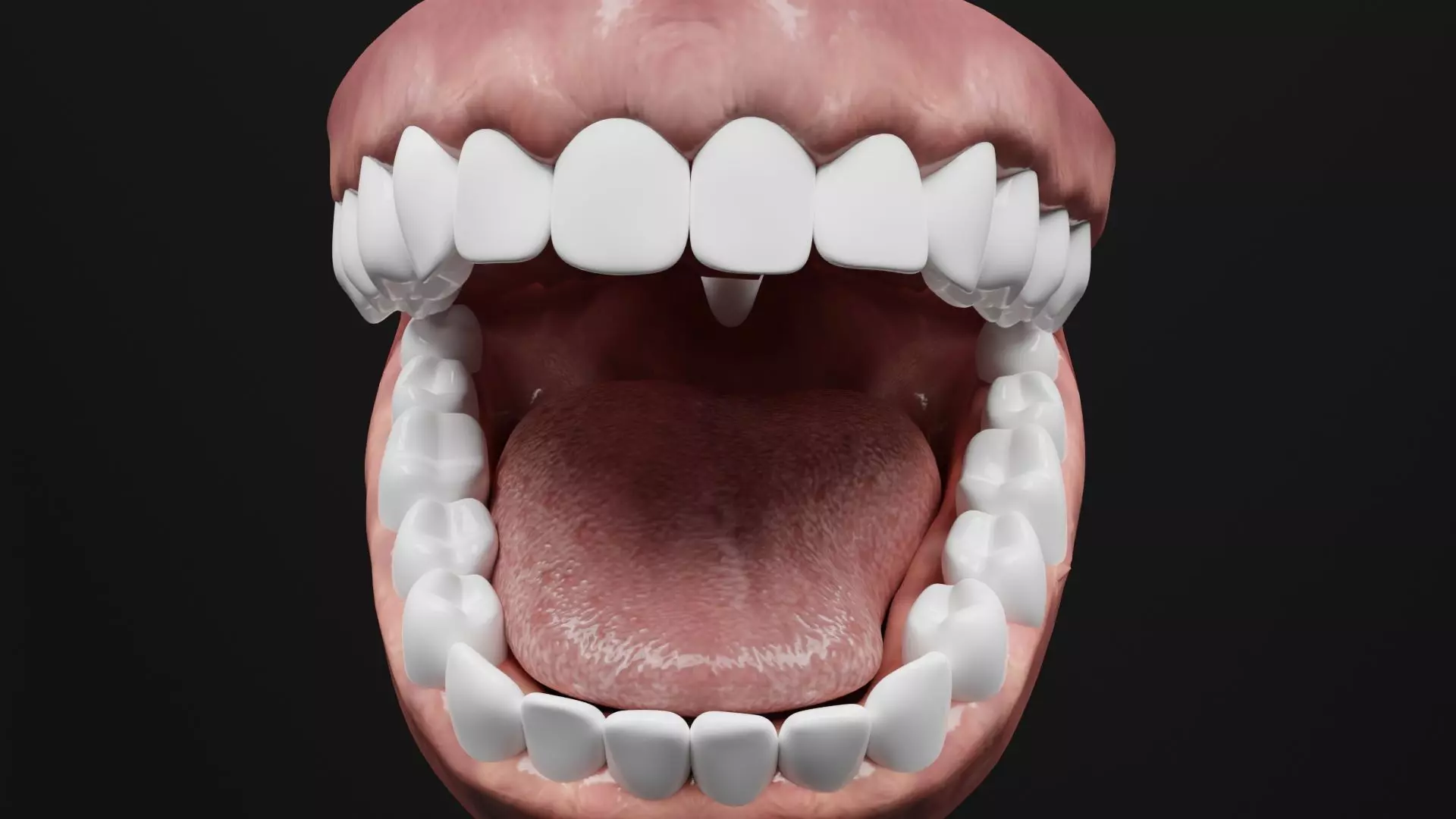 Teeth Impression Gums and Tool 3D model_0