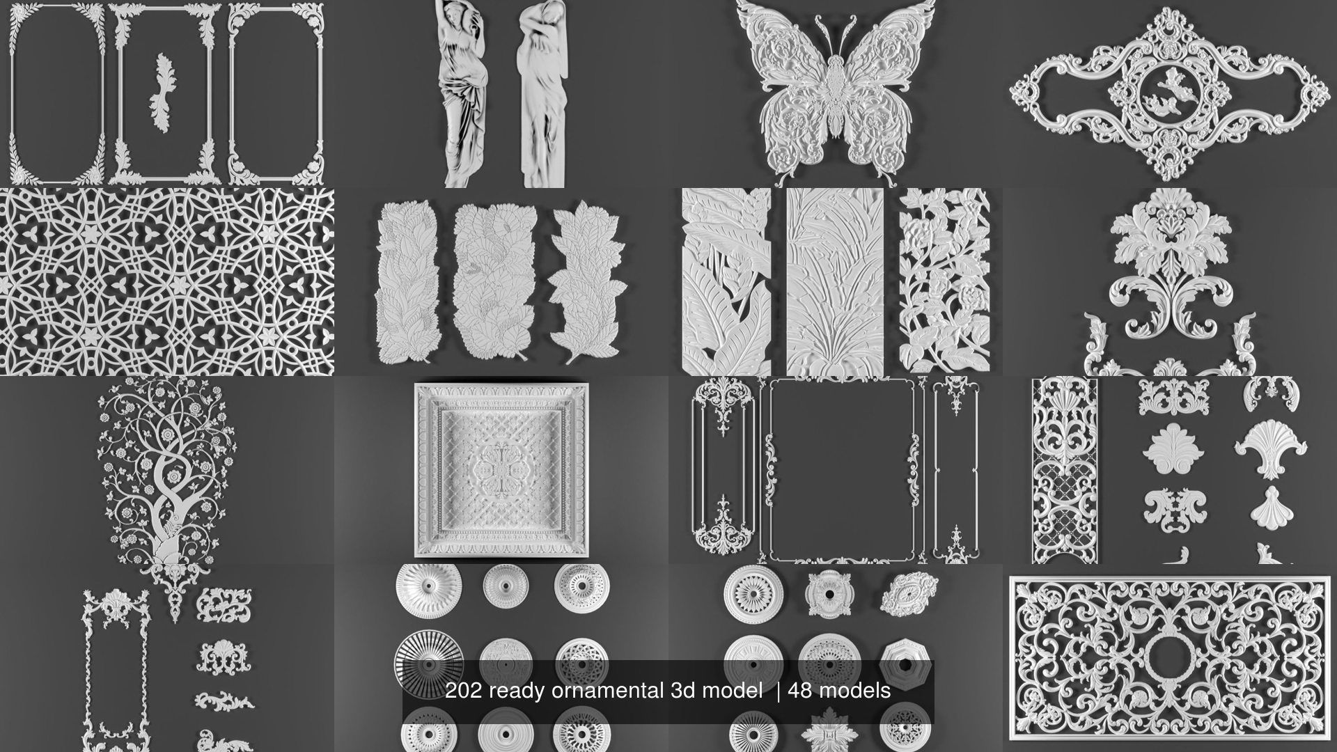 202 ready ornamental 3d model 3D Model Collection_13