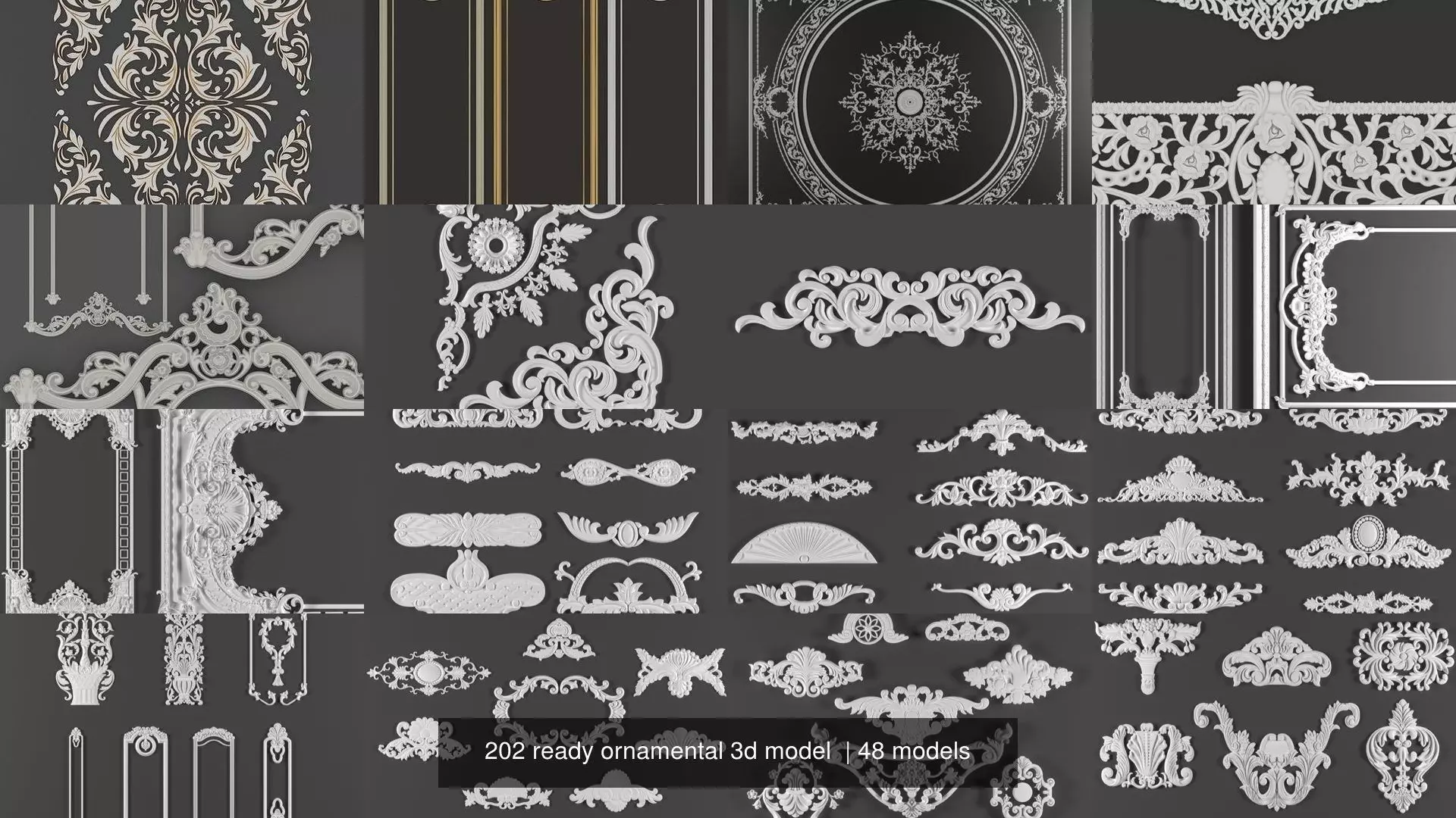 202 ready ornamental 3d model 3D Model Collection_1