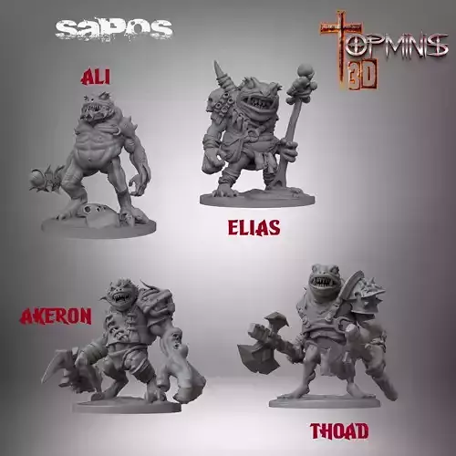 TOAD MEN 3D print model