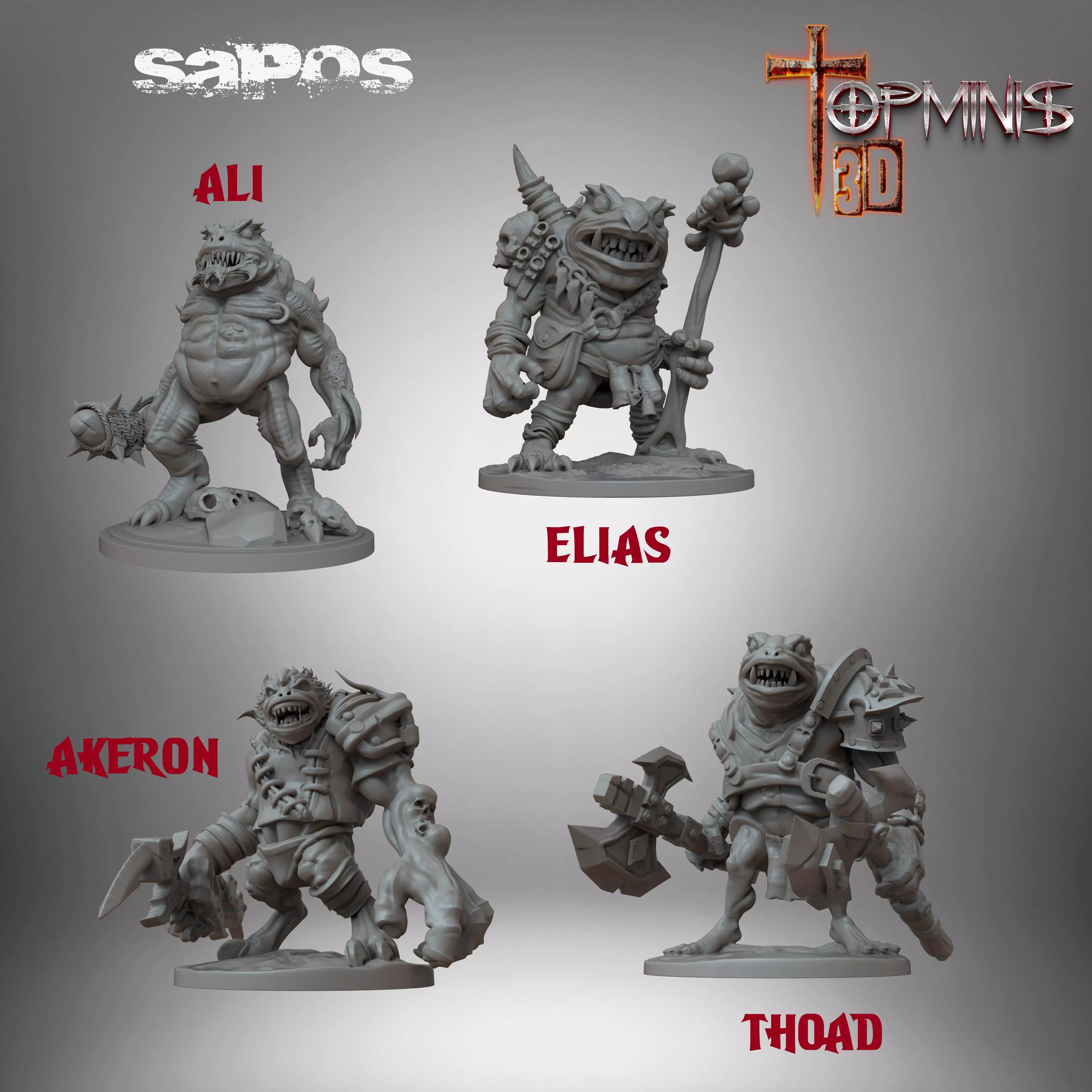 TOAD MEN 3D print model