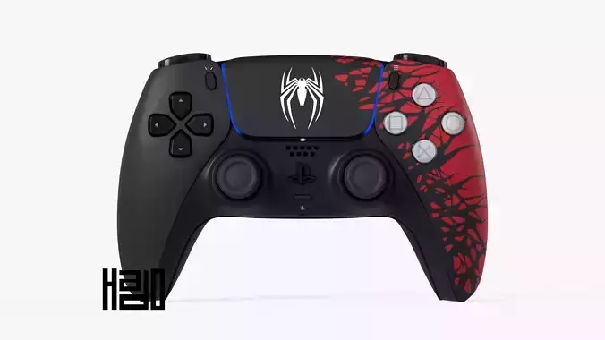 Dualsense Spider-man 2 Low-poly 3D model