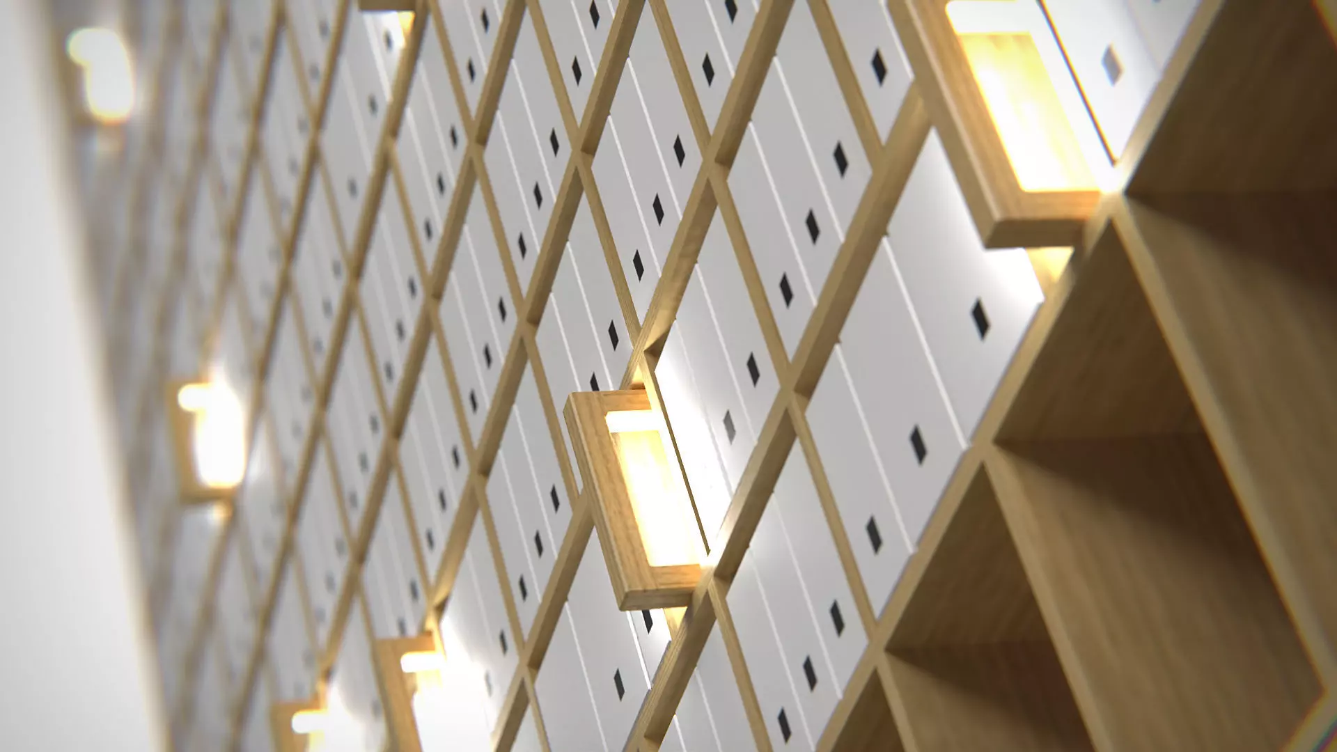 Archive Shelving 02 PBR Low-poly 3D model_0