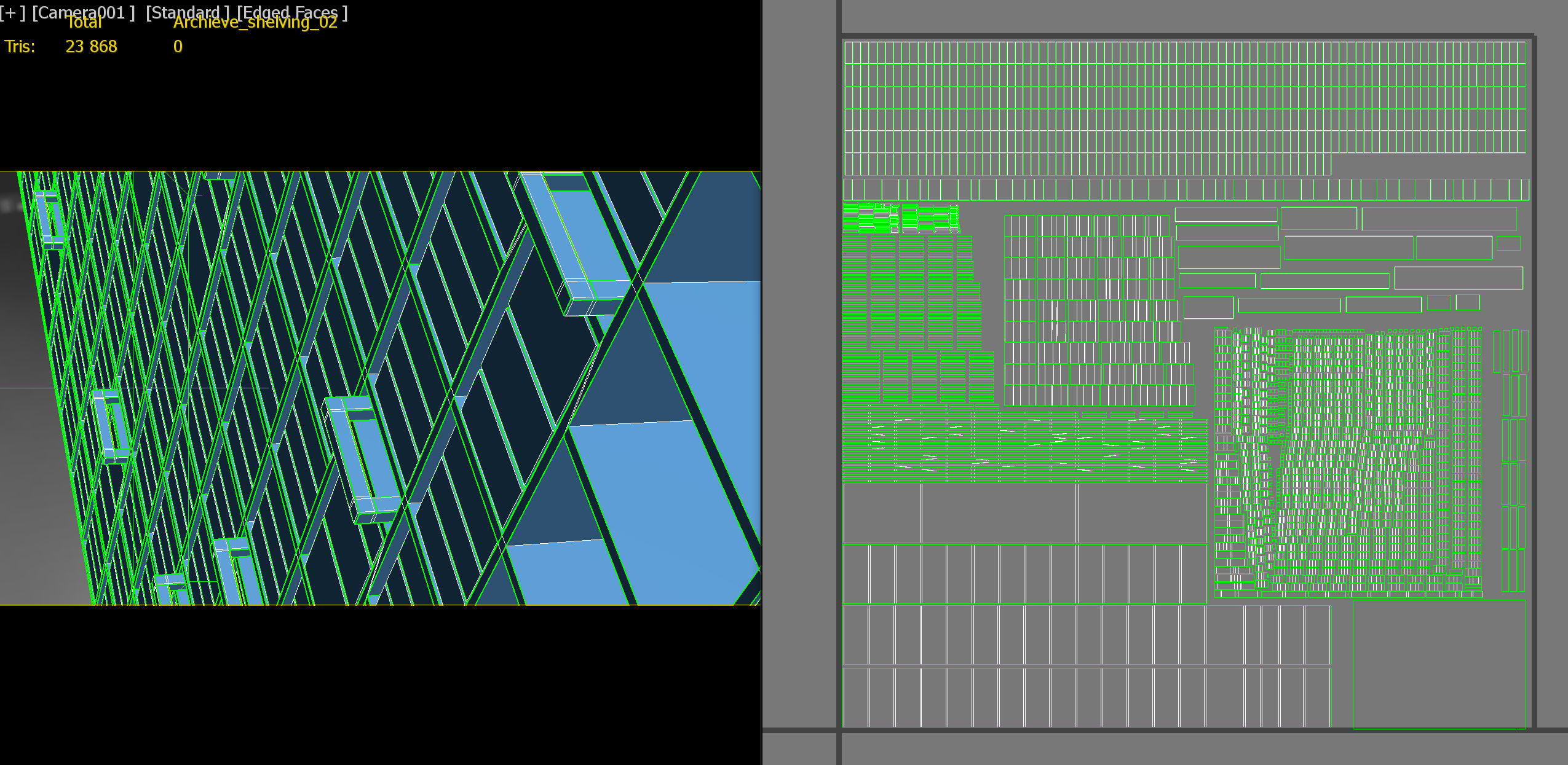 Archive Shelving 02 PBR Low-poly 3D model_9