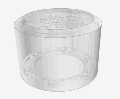 PEDESTAL TYPE-A D60 H40 F5 x 60deg 3D print model_0