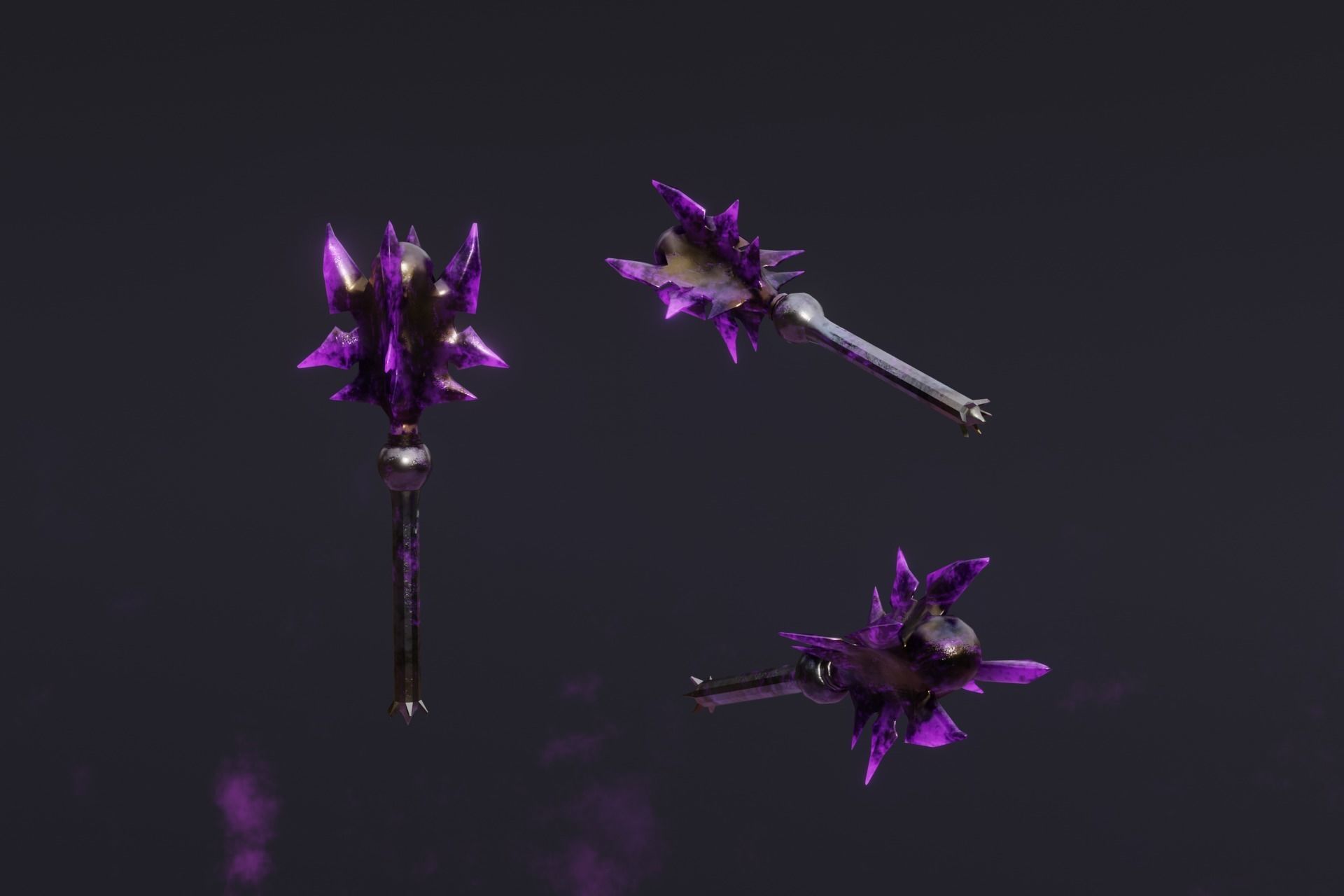 15 Shadow - cursed weapons - medieval - fantasy - magic - VOL 01 Low-poly 3D model_6