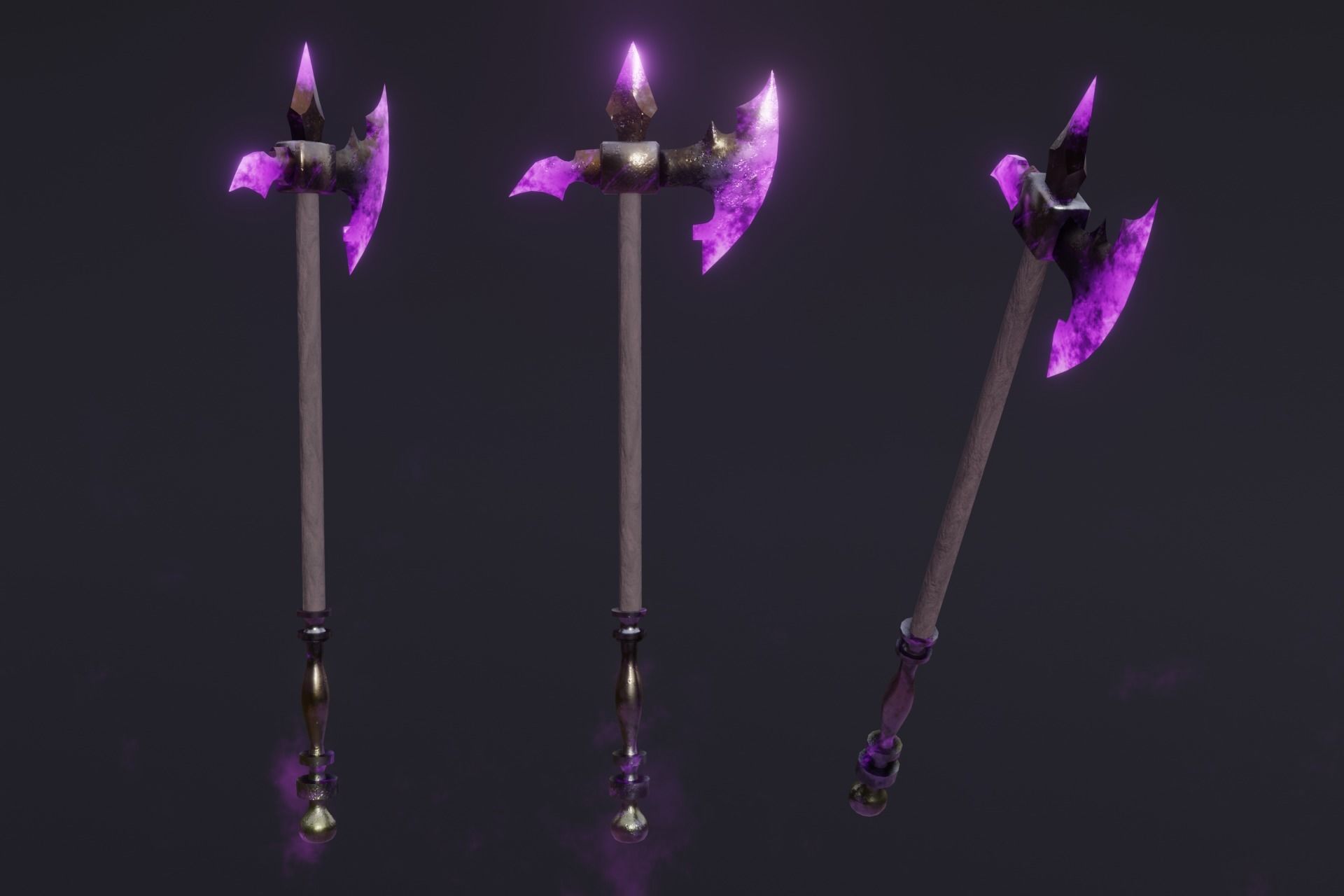 15 Shadow - cursed weapons - medieval - fantasy - magic - VOL 01 Low-poly 3D model_3