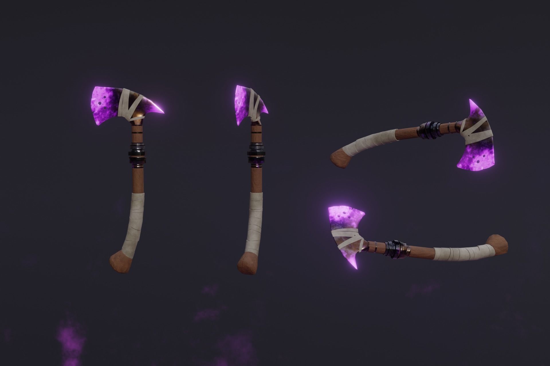 15 Shadow - cursed weapons - medieval - fantasy - magic - VOL 01 Low-poly 3D model_5