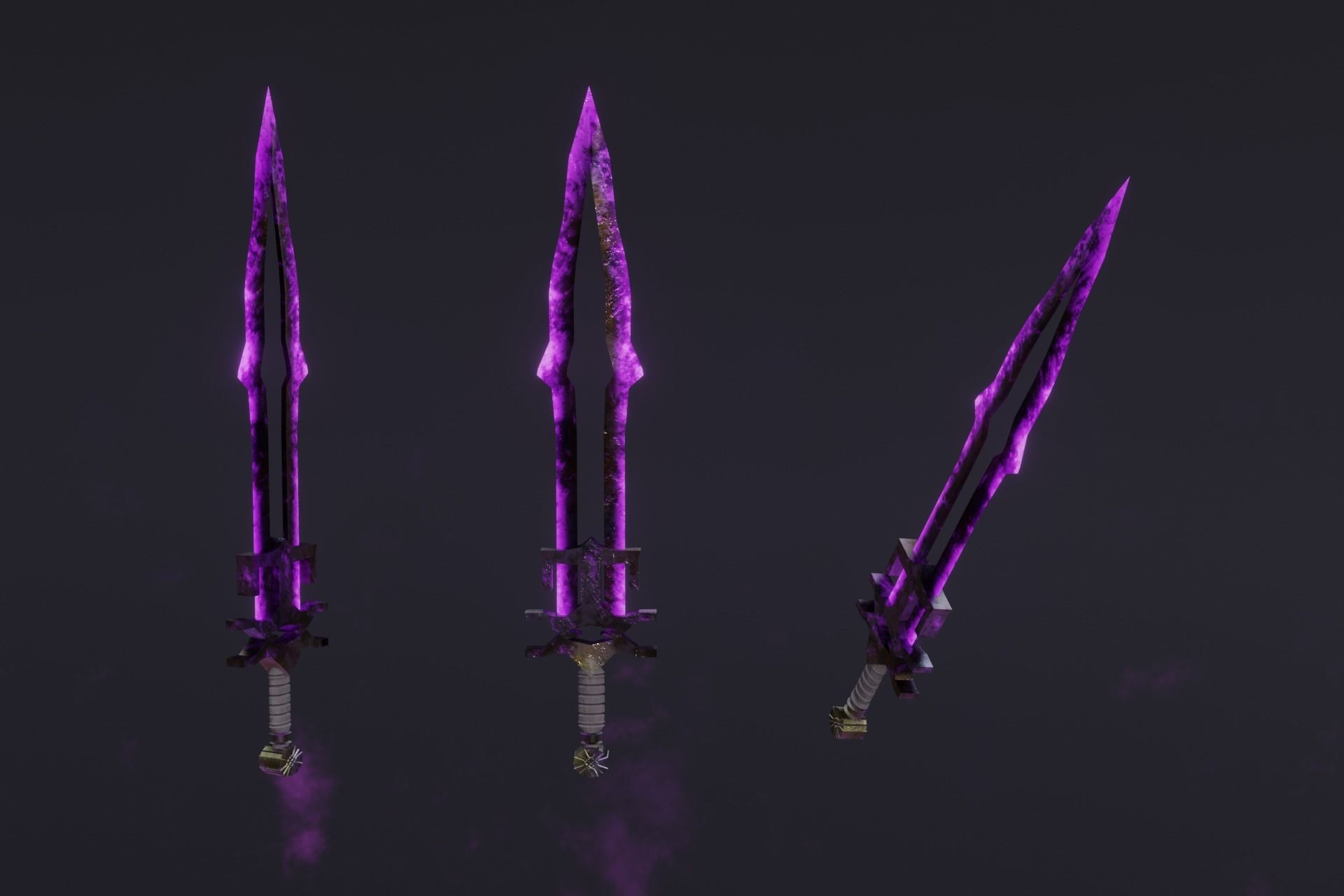 15 Shadow - cursed weapons - medieval - fantasy - magic - VOL 01 Low-poly 3D model_16