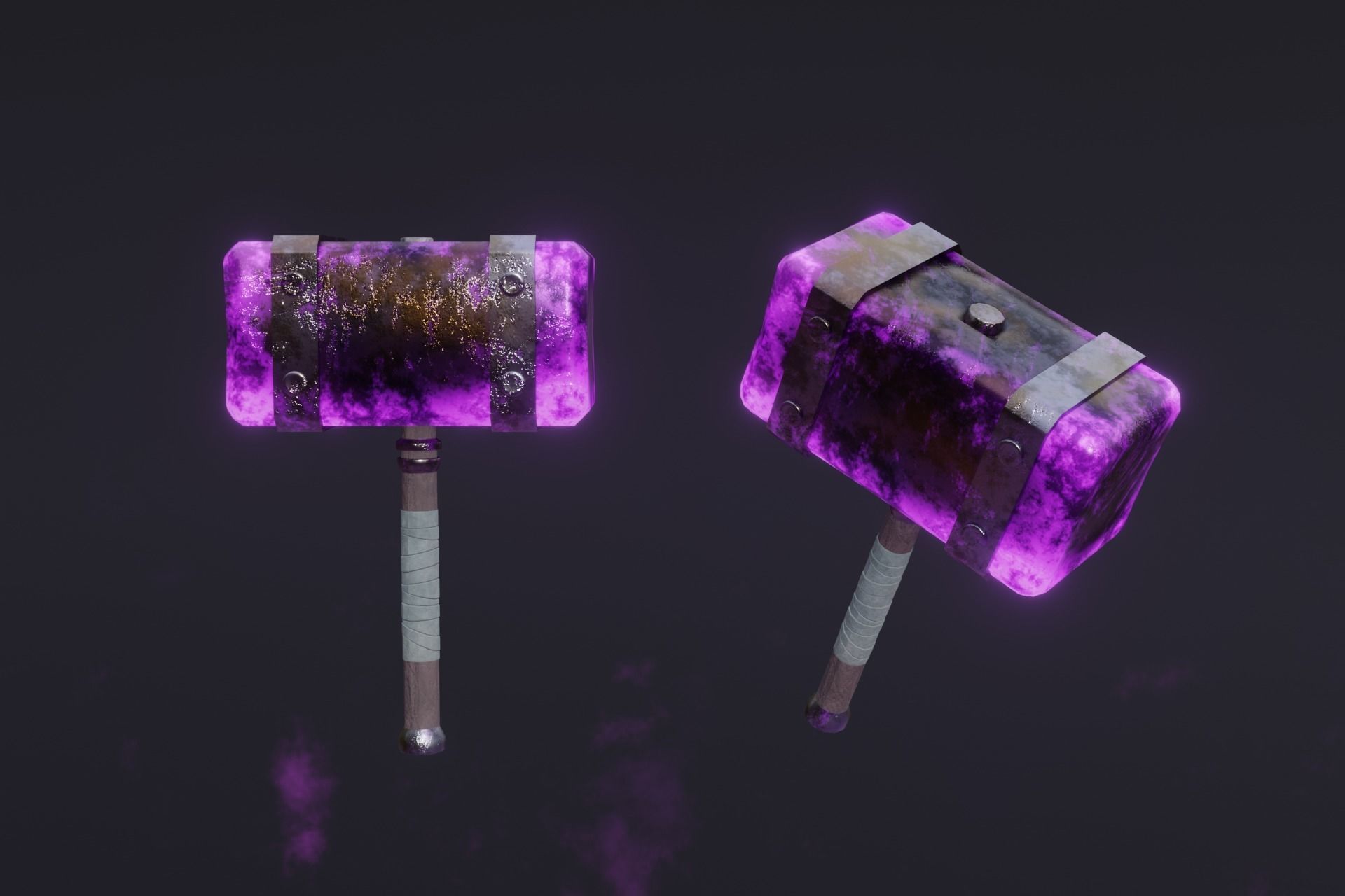 15 Shadow - cursed weapons - medieval - fantasy - magic - VOL 01 Low-poly 3D model_8