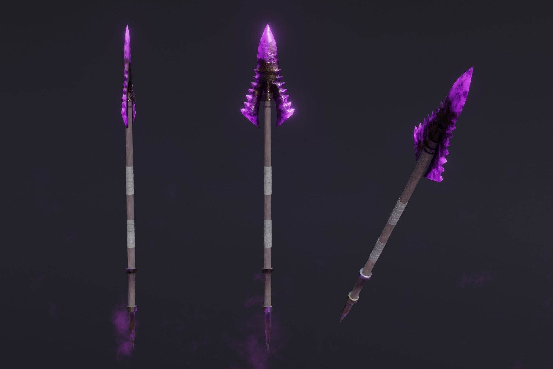 15 Shadow - cursed weapons - medieval - fantasy - magic - VOL 01 Low-poly 3D model_14
