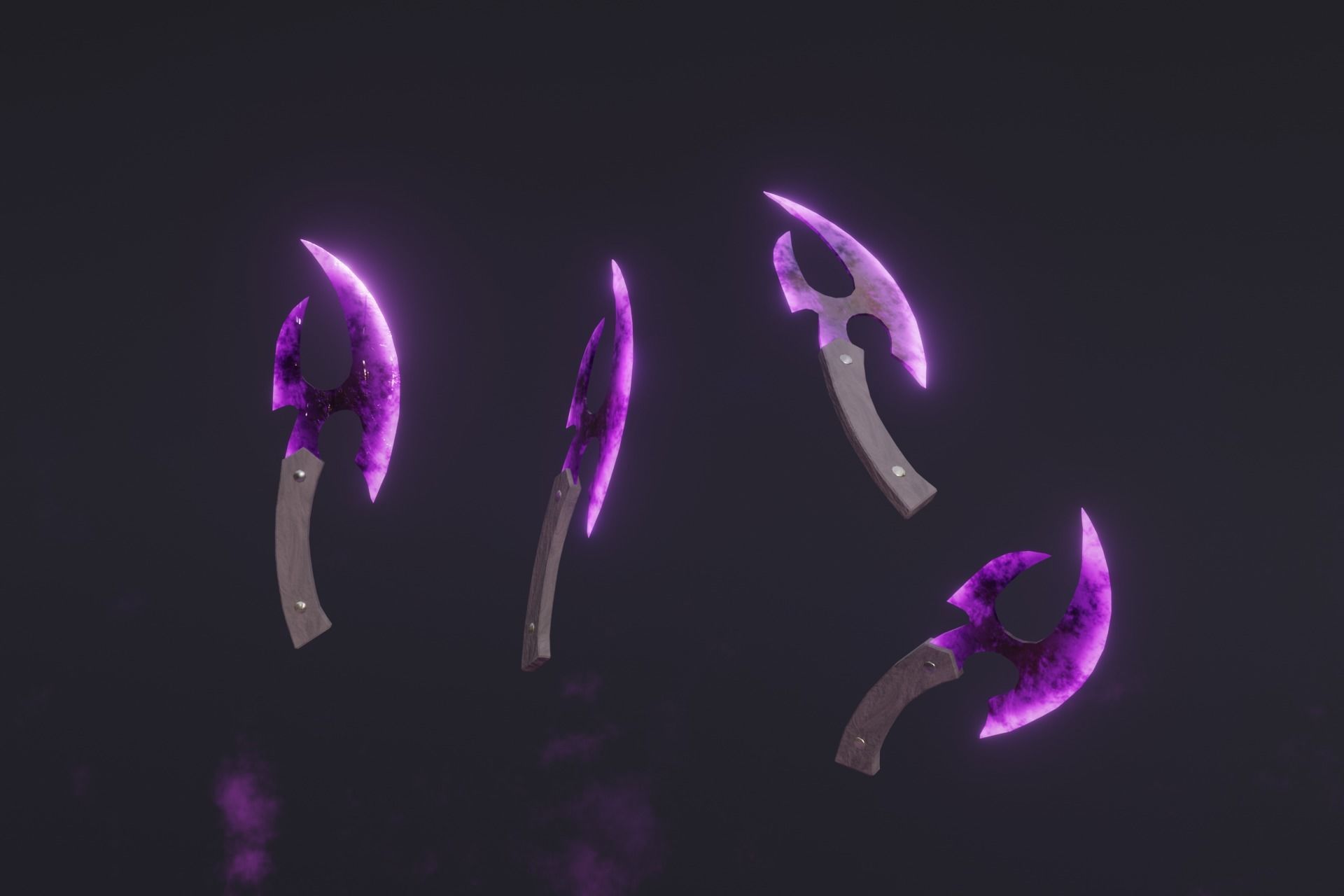 15 Shadow - cursed weapons - medieval - fantasy - magic - VOL 01 Low-poly 3D model_9