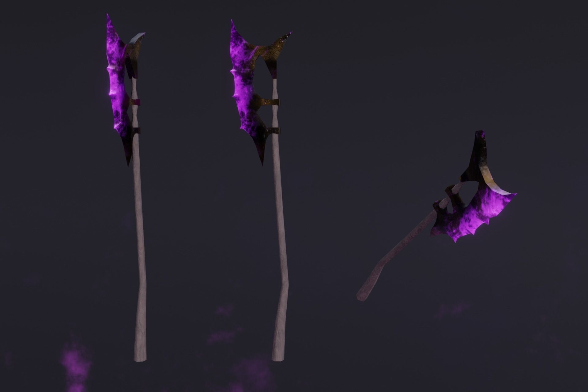 15 Shadow - cursed weapons - medieval - fantasy - magic - VOL 01 Low-poly 3D model_7