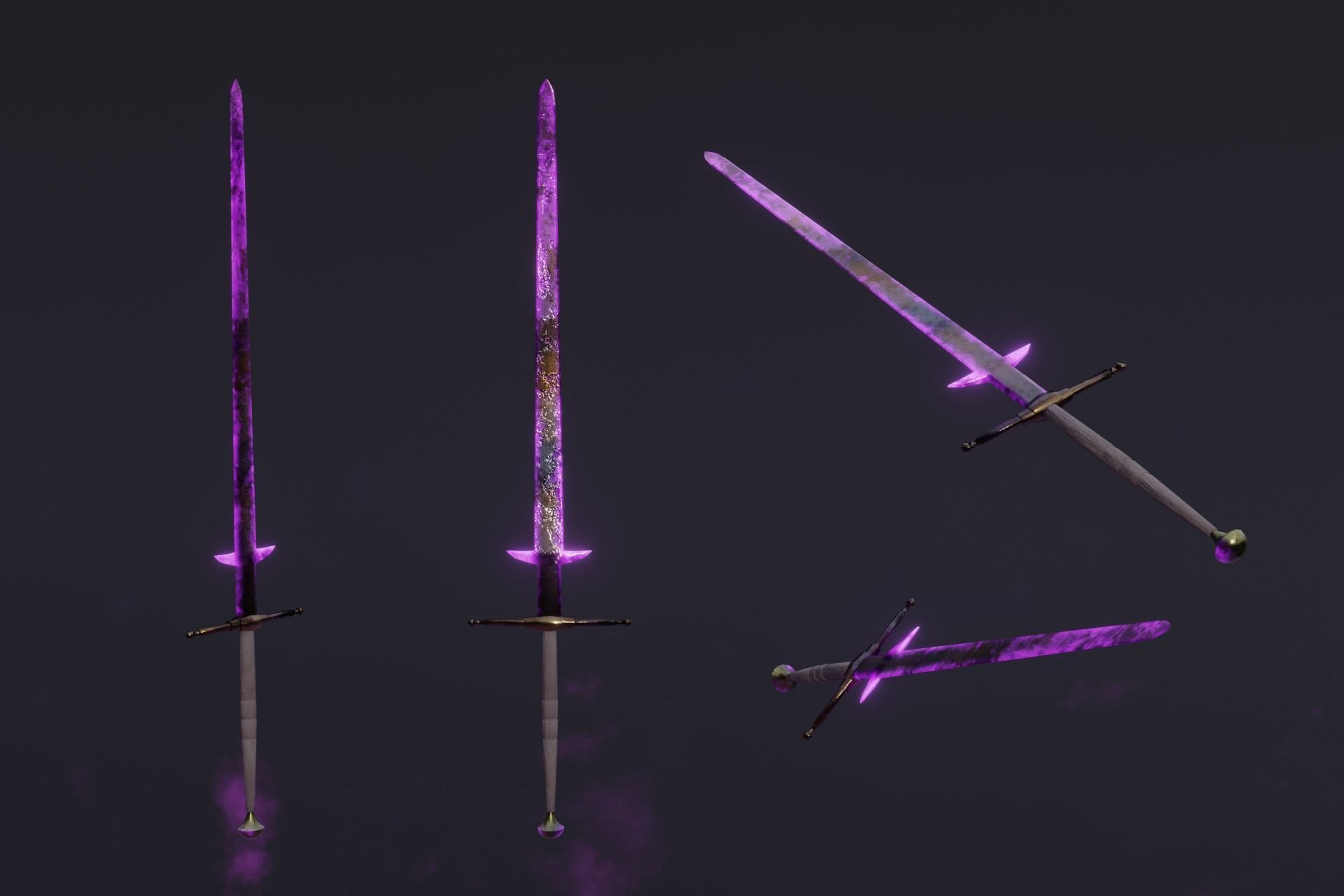 15 Shadow - cursed weapons - medieval - fantasy - magic - VOL 01 Low-poly 3D model_4