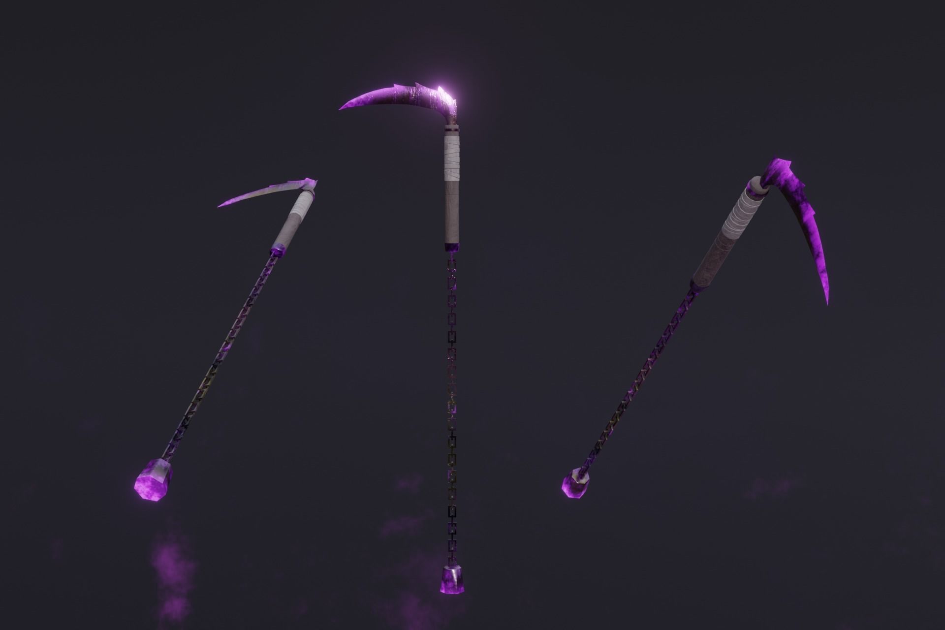 15 Shadow - cursed weapons - medieval - fantasy - magic - VOL 01 Low-poly 3D model_11