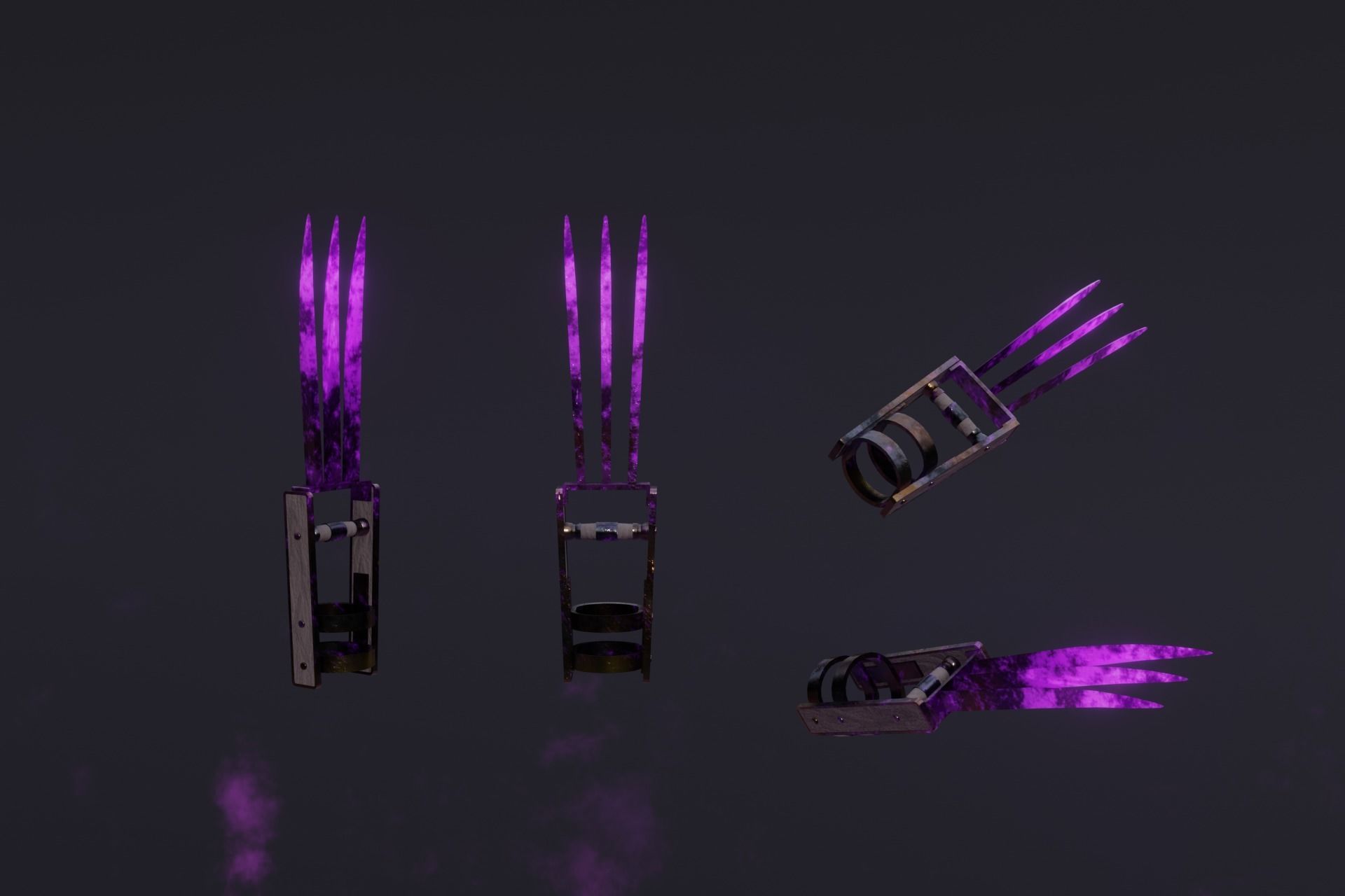 15 Shadow - cursed weapons - medieval - fantasy - magic - VOL 01 Low-poly 3D model_2