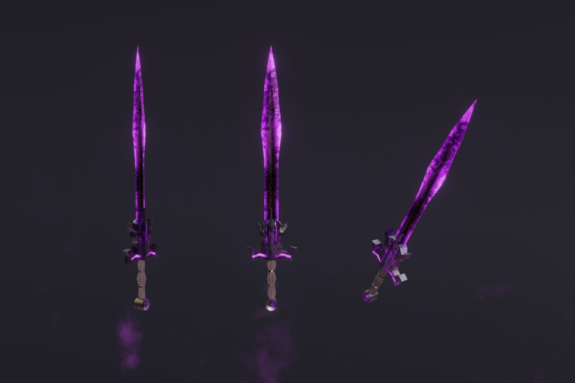 15 Shadow - cursed weapons - medieval - fantasy - magic - VOL 01 Low-poly 3D model_15