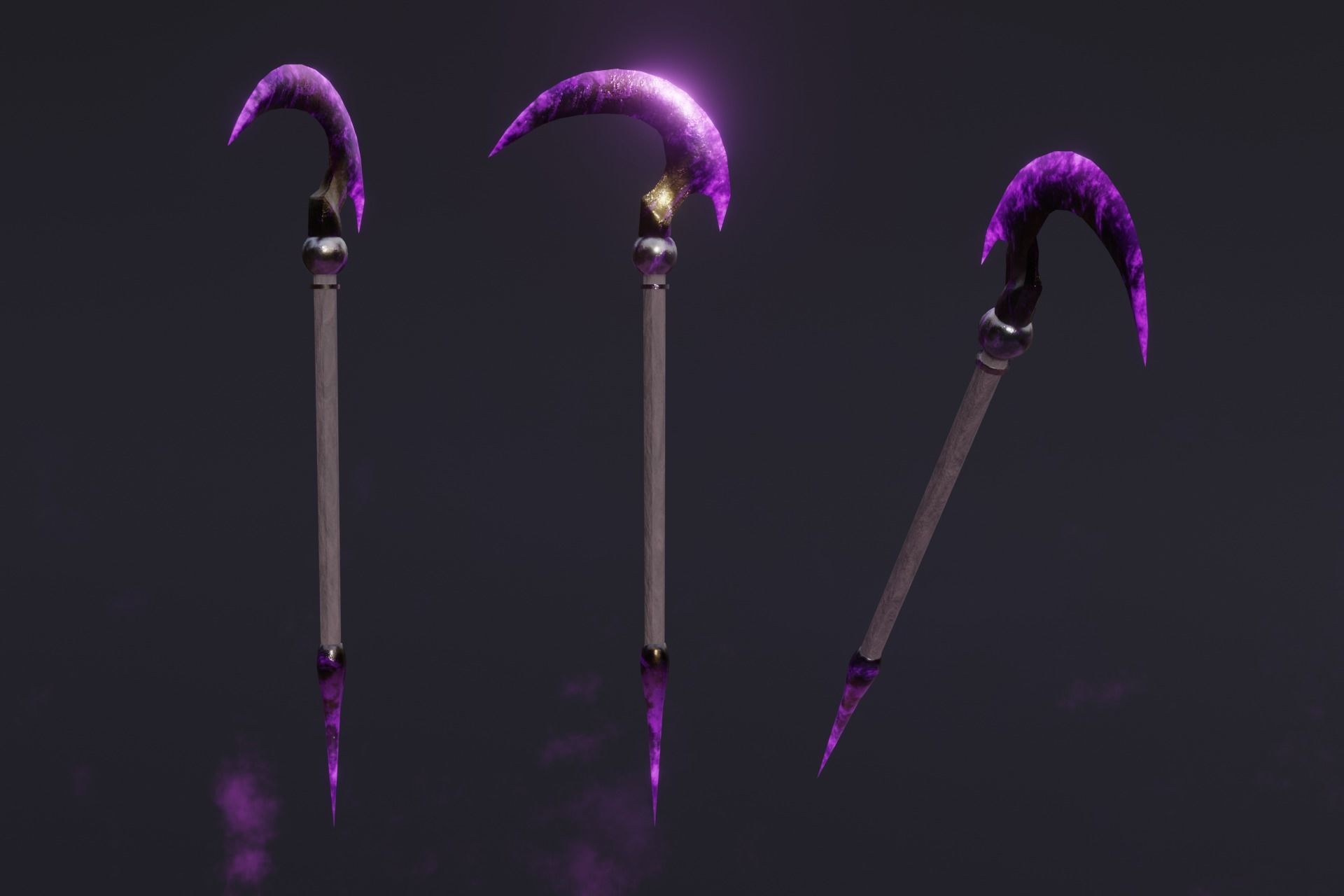 15 Shadow - cursed weapons - medieval - fantasy - magic - VOL 01 Low-poly 3D model_13