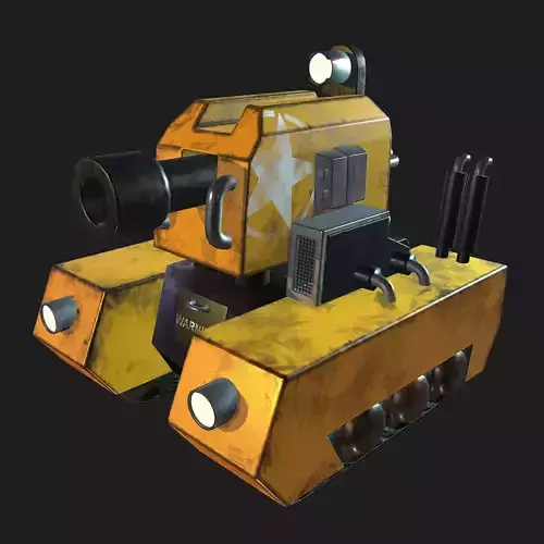 tank - mini tank - low poly game assets - game tank Free low-poly 3D model