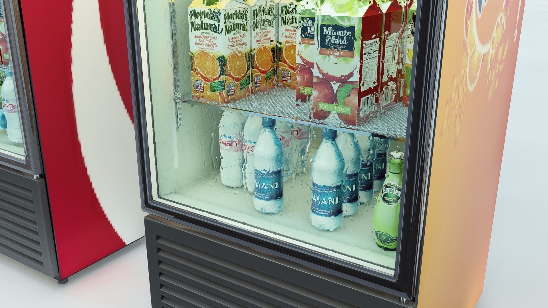 Food refrigerators Low-poly 3D model_9