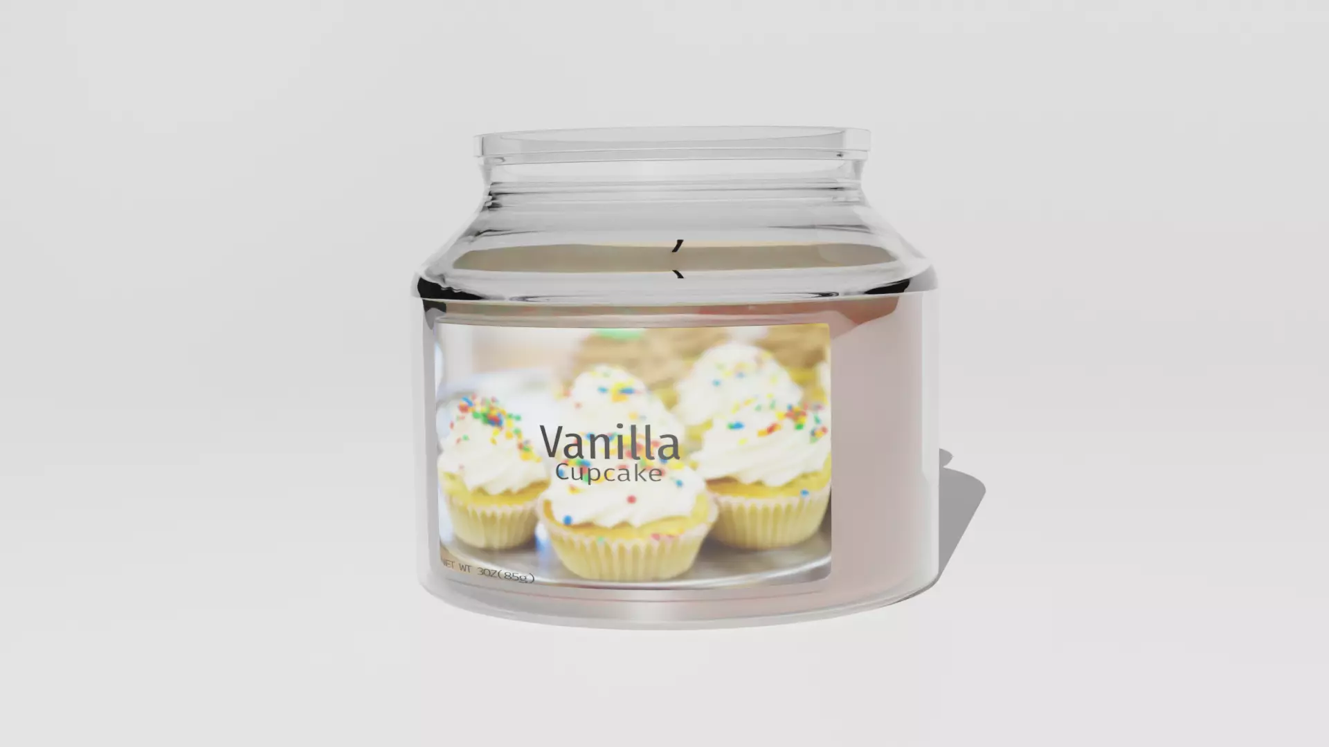 Vanilla Candle Low-poly 3D model