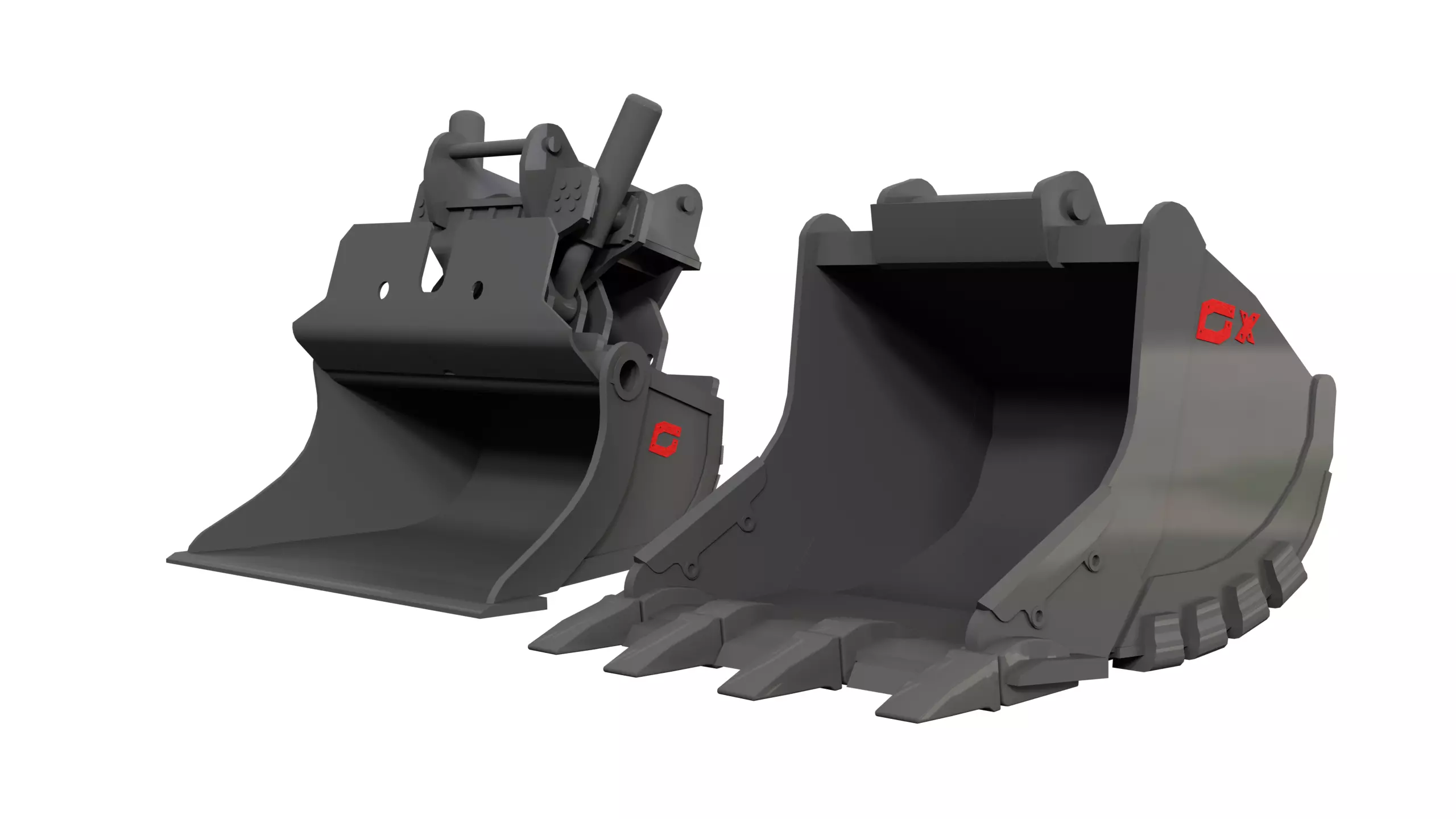 Gjerstad G90 Excavator Bucket Pack 3D model