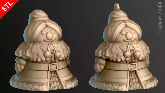 MS CLAUS DECORATIVE DESK AND TREE 3D print model