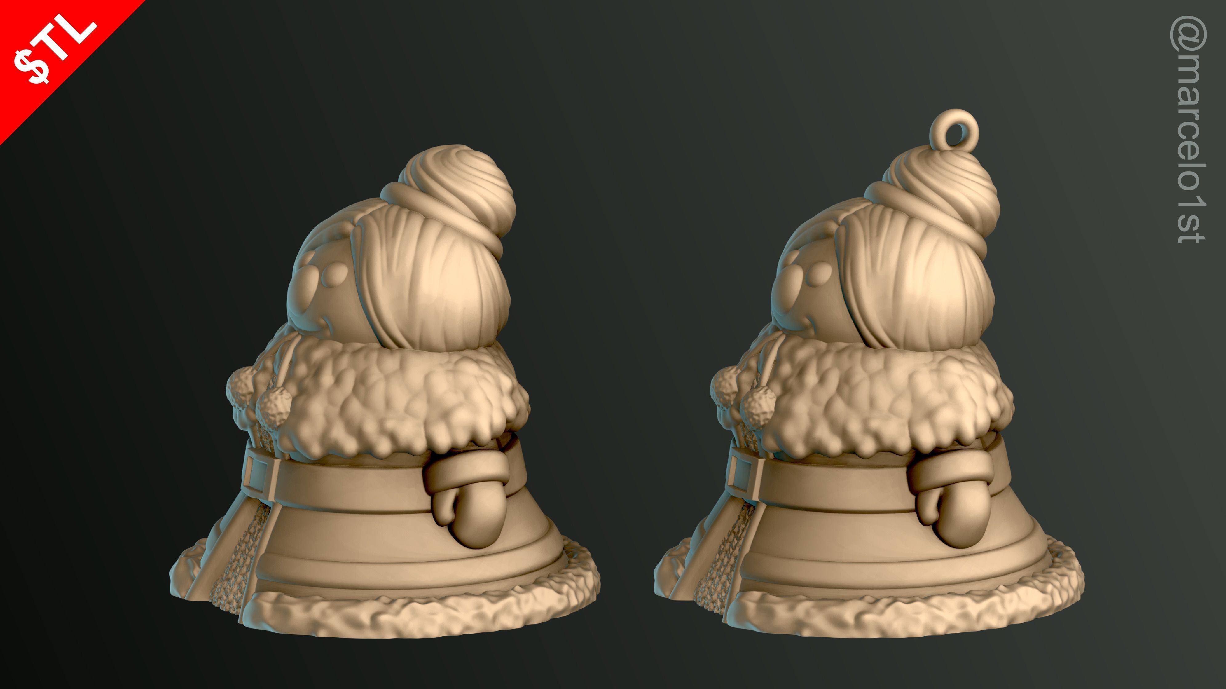 MS CLAUS DECORATIVE DESK AND TREE 3D model 3D printable | CGTrader